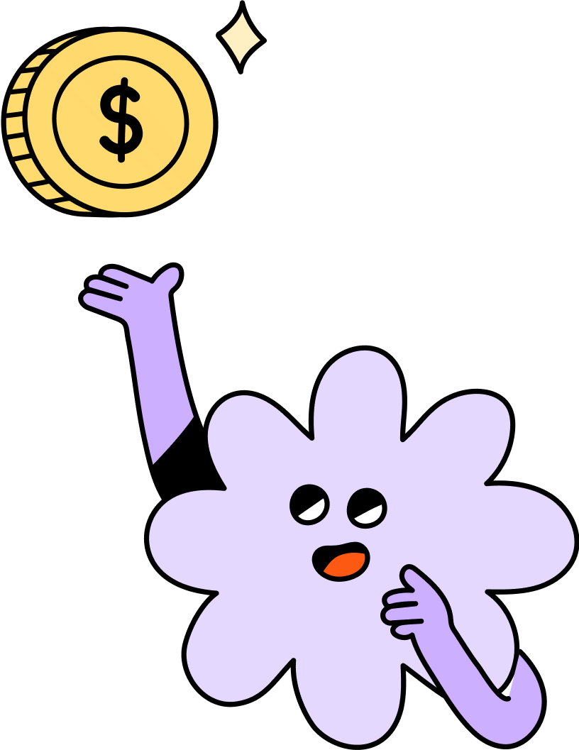 Image of Fi-Fy's character earning tips